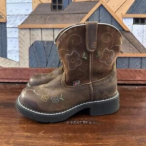 Justin Aged Bark Gypsy Girls Cowboy Boots 1D